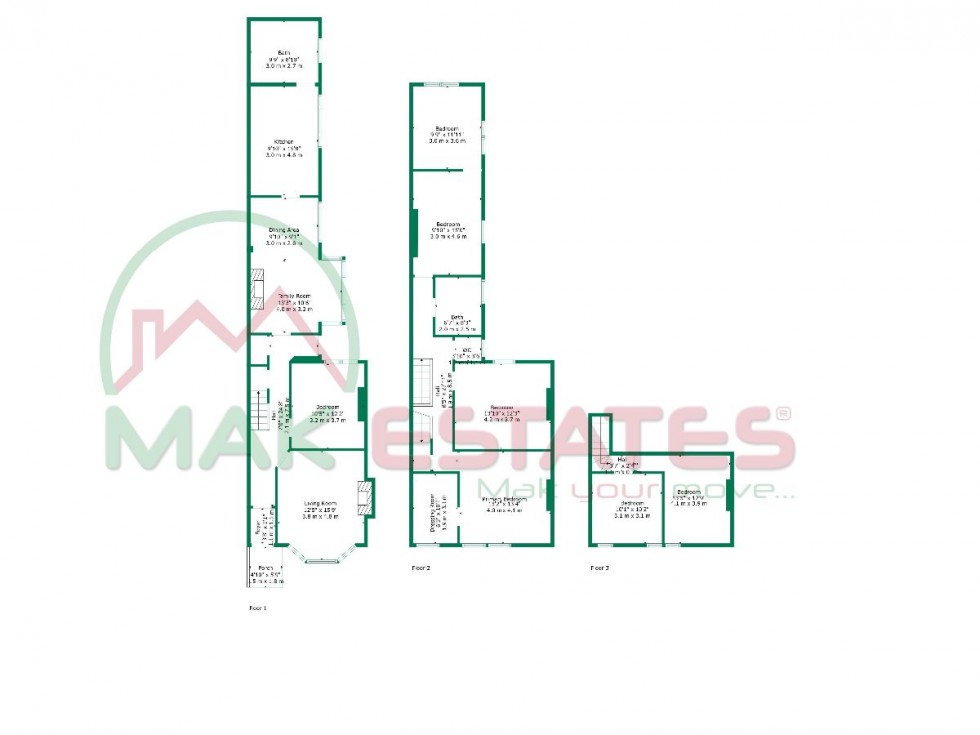 Floorplan for Fernley Road, Birmingham